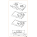 TGC ST62TG town gas hob dimensions and cabinet cutout drawing