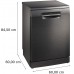 Bosch SMS4EMC06E 60 cm 14sets Series 4 Free-standing Dishwasher Bosch SMS4EMC06E dishwasher dimensions and installation drawing