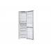 LG M333PY13 344L Bottom Freezer 2 Doors Refrigerator with Smart Inverter Compressor(Silver) LG M333PY13 refrigerator with empty fridge and freezer compartments open