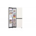 LG S654MEEMFX 647L Smart Inverter Compressor Side-by-Side Refrigerator (Nature Beige) LG S654MEEMFX refrigerator left side open with food