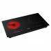 Pacific PIC-W331 hybrid induction-ceramic hob angled view