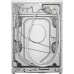 Siemens WG54B2A1HK washing machine rear hoses and panel