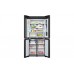 LG F554GBBV3B refrigerator all doors open showing stored food