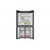 LG F554GBMB7B 442L Smart Inverter Compressor 4-Door Side-by-Side Refrigerator (Includes Unpacking) LG F554GBMB7B refrigerator with the door open