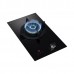 LIGHTING LGC01CNB-TN Towngas 31CM BUILT-IN GAS HOB (3 years warranty) Lighting LGC01CNB-TN gas hob angled view with the burner lit