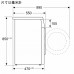 Siemens 西門子 WS14S467HK 7公斤 1400轉 前置式洗衣機 SIEMENS 西門子 WS14S467HK 洗衣機高度及開門預留空間圖