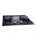 TGC MEGA2L LPG Built-in Hob TGC MEGA2L gas hob angled view with the burners lit