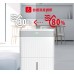 TOSHIBA RAD-D200H 22L Compressor Dehumidifier Toshiba RAD-D200H dehumidifier humidity-setting illustration above the dehumidifier