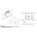 Whirlpool AKR273.1/IX range hood cabinet cut-out and hood installation dimensions