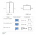 Whirlpool WF2X610NBHK 584L Side-by-Side Refrigerator (Black Stainless Steel) Whirlpool WF2X610NBHK refrigerator dimensions and installation diagram