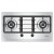 SIMPA SRDB62S Stainless Steel Built-in Hob