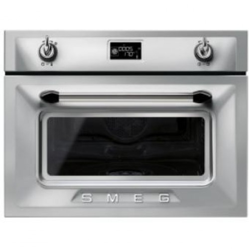 Smeg SF4920VCX Victoria Aesthetic Built-in 60cm Compact Combi Steam Oven