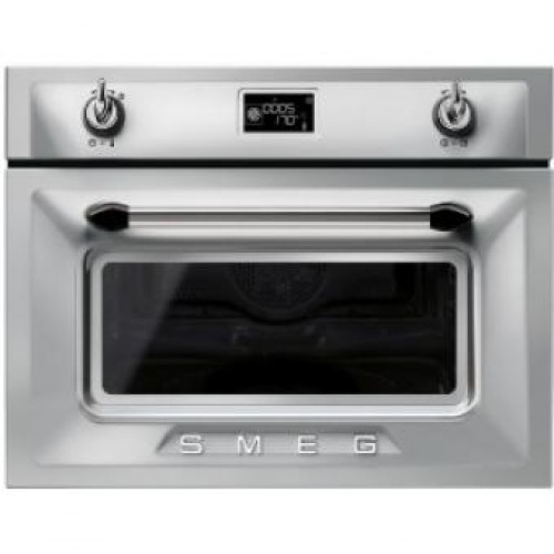 Smeg SF4920MCX Victoria Aesthetic Built-in Compact Combi Microwave Oven