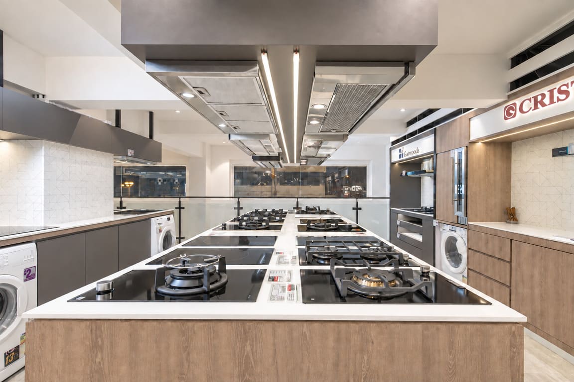 Cooktop island at BBE showroom