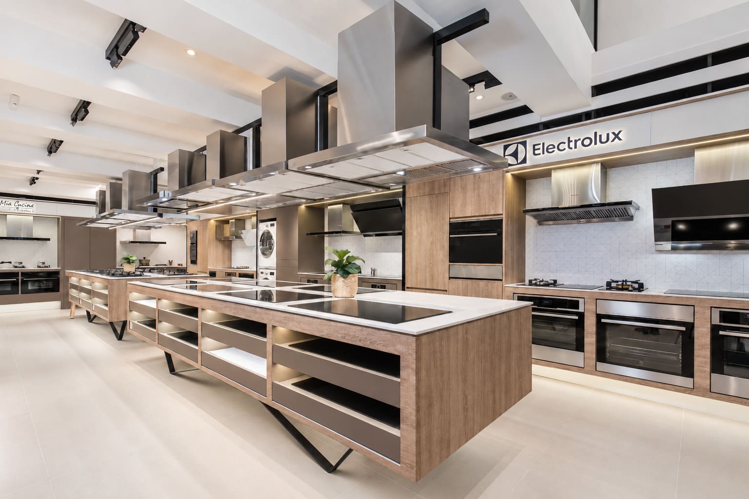 BBE showroom Electrolux kitchen display