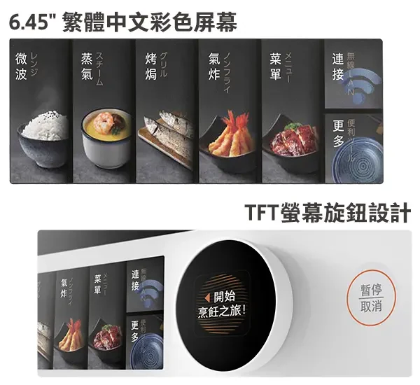 MX2-STR25SC 的 6.45 吋繁體中文彩色輕觸屏幕及 TFT 顯示旋鈕