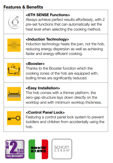 Whirlpool WSQ0530NEH Induction Hob